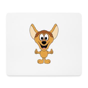HYÄNE - LIKE - LIKEN - MÖGEN - DAUMEN HOCH - TIER - Mousepad (Querformat) - Weiß - Vorne
