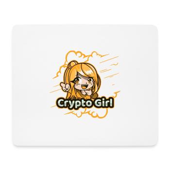 Crypto Girl ist das Crypto Geschenk für Sie ! - Mousepad (Querformat) - Weiß - Vorne