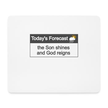 Christian Design Heutige Prognose - Mousepad (Querformat) - Weiß - Vorne