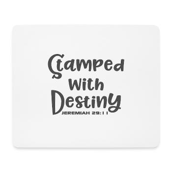 Christian Design gestempelt mit Destiny Jeremiah 29 - Mousepad (Querformat) - Weiß - Vorne