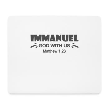 Christian Design Immanuel Meaning God with us - Mouse Pad (horizontal) - white - Front