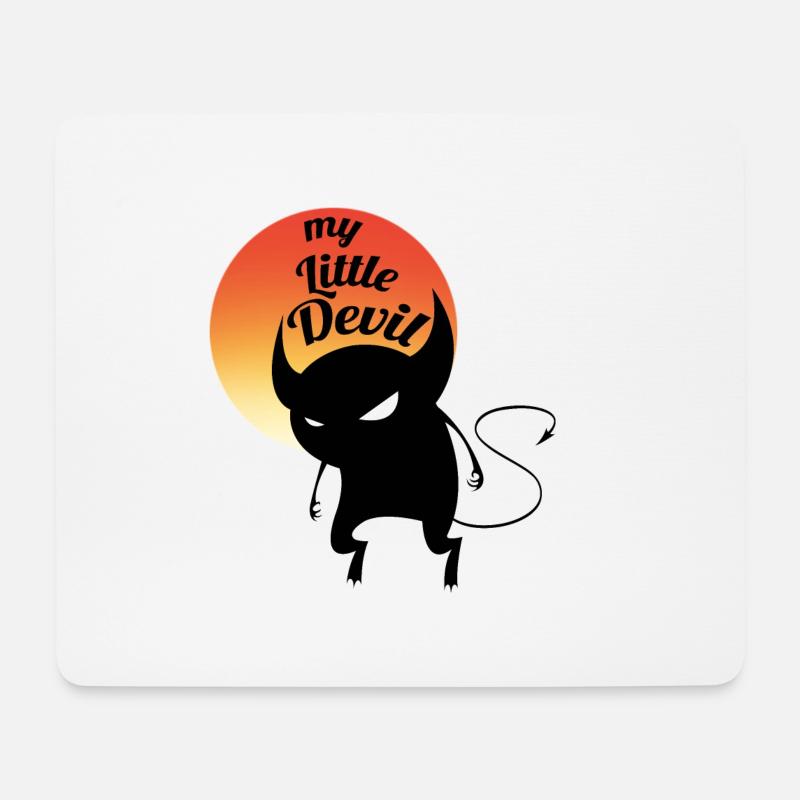 mein kleiner Teufel!! - Mousepad (Querformat) - Weiß