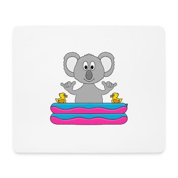 KOALA - PLANSCHBECKEN - POOL - SHAKA - TIER - Mousepad (Querformat) - Weiß - Vorne