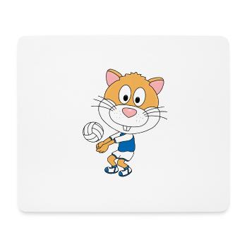 HAMSTER - VOLLEYBALL - SPORT - TIERISCH - Mousepad (Querformat) - Weiß - Vorne
