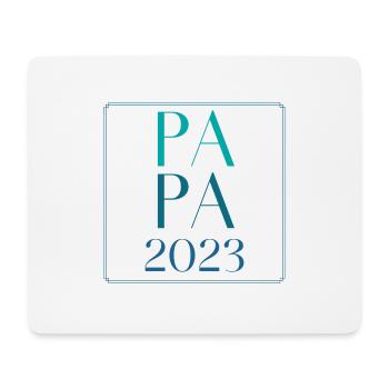 Papa 2023 - Mousepad (Querformat) - Weiß - Vorne