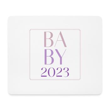 Baby 2023 Mädchen - Mousepad (Querformat) - Weiß - Vorne