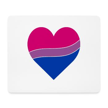 Bisexual Herz | Pride - Mousepad (Querformat) - Weiß - Vorne