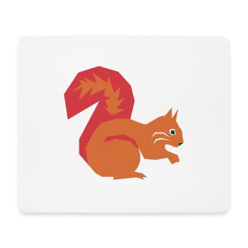Squirrel Graphic / Design / Illustration - Mouse Pad (horizontal) - white - Front
