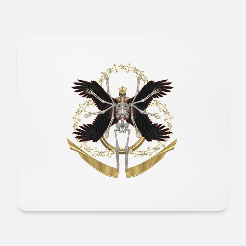 Skelett - Mousepad (Querformat) - Weiß
