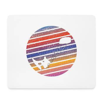 Kitesurfer Surfen Geschenk Windsurfing Windsurfer - Mousepad (Querformat) - Weiß - Vorne