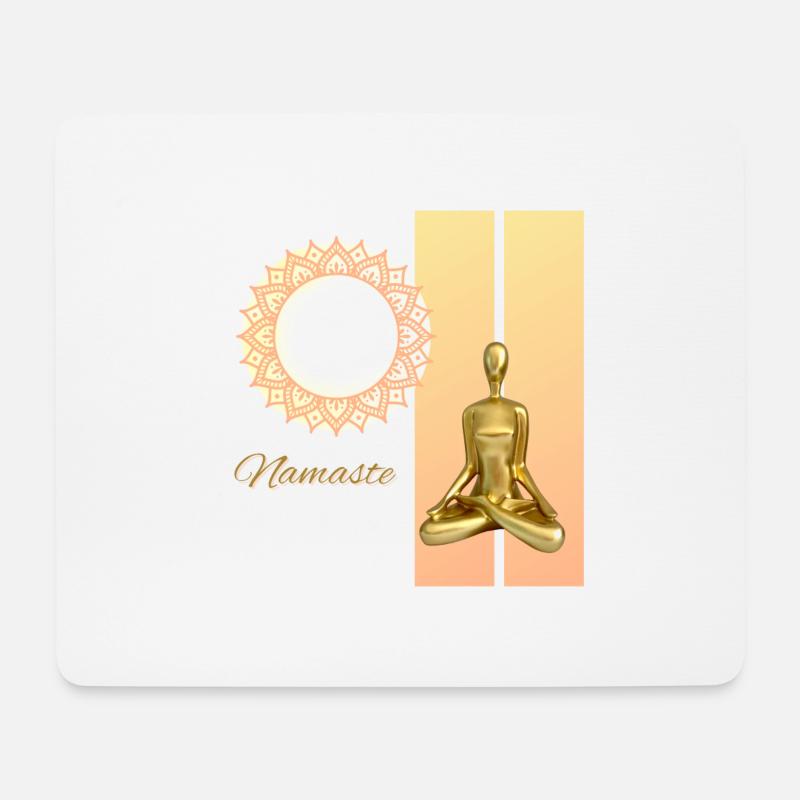 Namaste - Mouse Pad (horizontal) - white