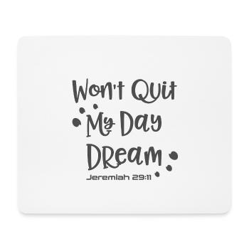 Le design chrétien ne quittera pas mon rêve Jérémie - Tapis de souris (format paysage) - blanc - Devant