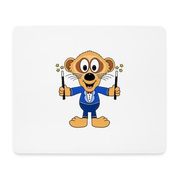 ERDMÄNNCHEN - ZAUBERER - MAGIER - TIERISCH - Mousepad (Querformat) - Weiß - Vorne