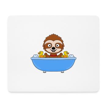 FAULTIER - BADEWANNE - BAD - BADEZIMMER - ENTEN - Mousepad (Querformat) - Weiß - Vorne