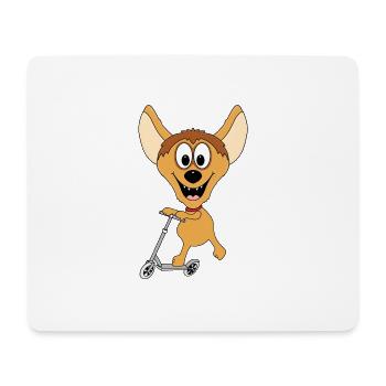 HYÄNE - ROLLER - TIER - TIERISCH - KINDER - BABY - Mousepad (Querformat) - Weiß - Vorne