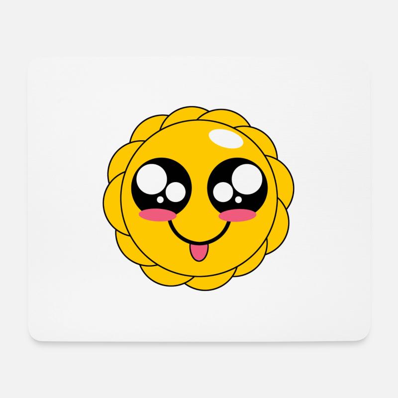 Kawaii - SUN - Mousepad (Querformat) - Weiß
