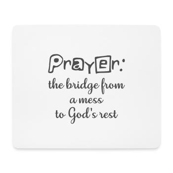 Christian Design Prayer, Le pont d’un gâchis - Tapis de souris (format paysage) - blanc - Devant