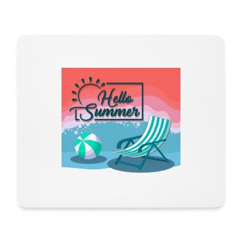 Hallo Sommer, Hallo Sommer - Mousepad (Querformat) - Weiß - Vorne