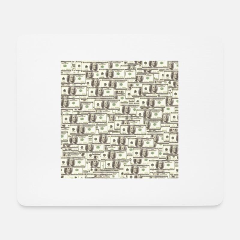 $100 bills - Mouse Pad (horizontal) - white