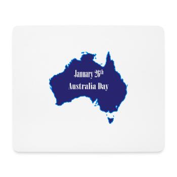26 janvier Australia Day - Tapis de souris (format paysage) - blanc - Devant