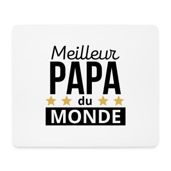 Meilleur papa au monde. - Tapis de souris (format paysage) - blanc - Devant