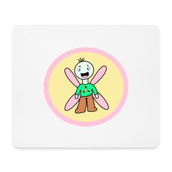 Würmchen - Mousepad (Querformat) - Weiß - Vorne