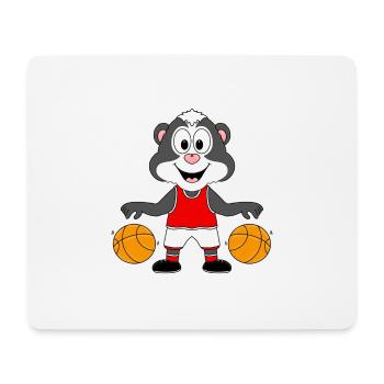 STINKTIER - BASKETBALL - SPORT - TIER - TIERISCH - Mousepad (Querformat) - Weiß - Vorne