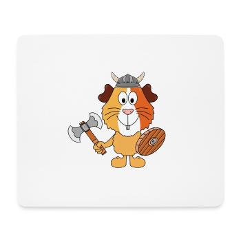 MEERSCHWEINCHEN - WIKINGER - SEEMANN - TIER - Mousepad (Querformat) - Weiß - Vorne