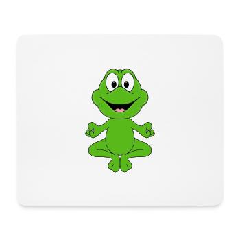 FROSCH - YOGA - PILATES - TIER - TIERISCH - Mousepad (Querformat) - Weiß - Vorne