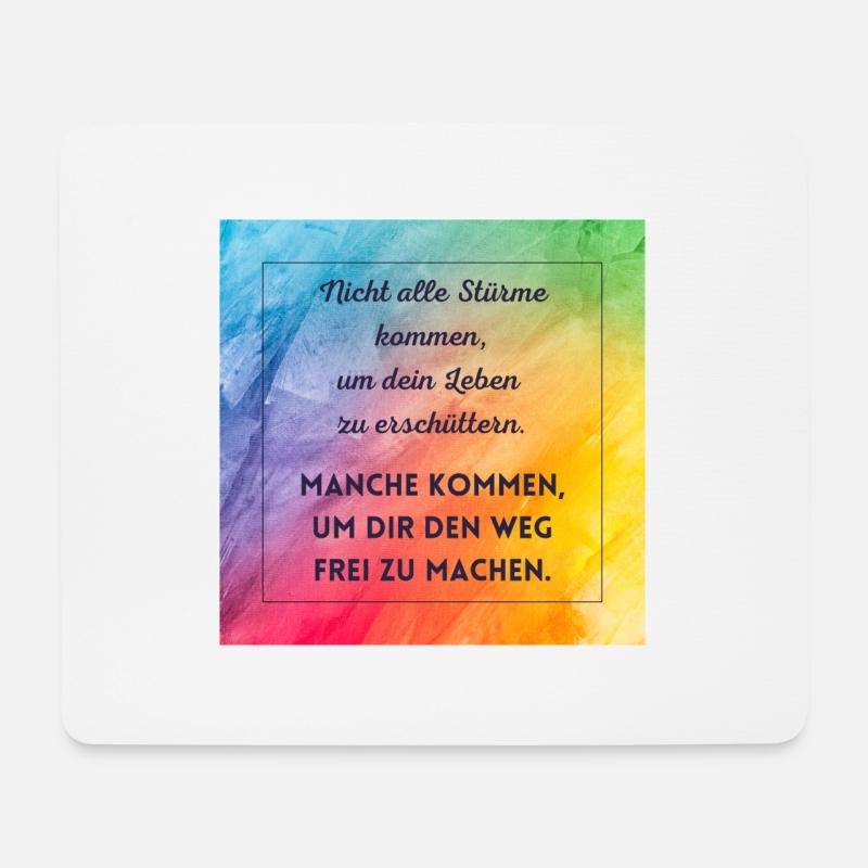 Sturm - Mousepad (Querformat) - Weiß