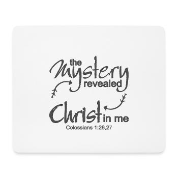 Christian Design Christus in mir Kolosser 1 Vers - Mousepad (Querformat) - Weiß - Vorne