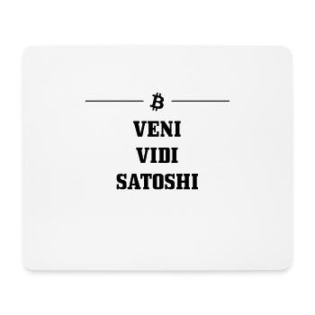 VENI VIDI SATOSHI - Mouse Pad (horizontal) - white - Front
