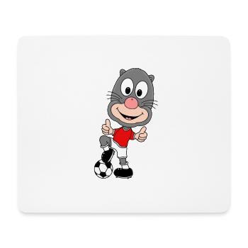 MAULWURF - FUßBALL - SPORT - TIER - TIERISCH - Mousepad (Querformat) - Weiß - Vorne
