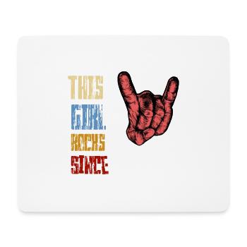 Rock depuis 1986 Musique rock - Tapis de souris (format paysage) - blanc - Devant