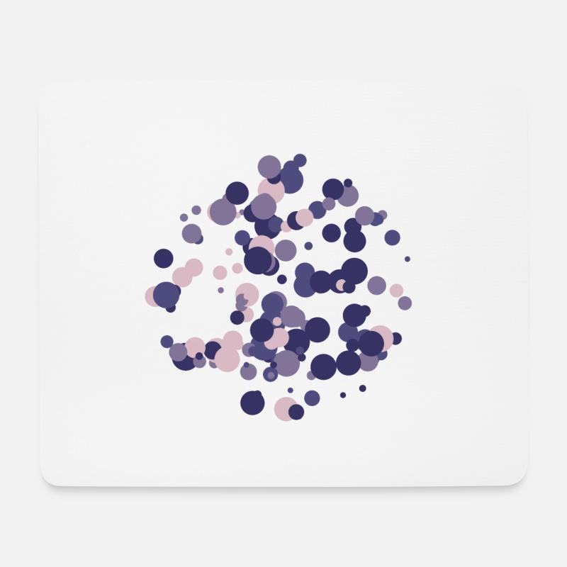 Abstraktes Kreismuster - Mousepad (Querformat) - Weiß
