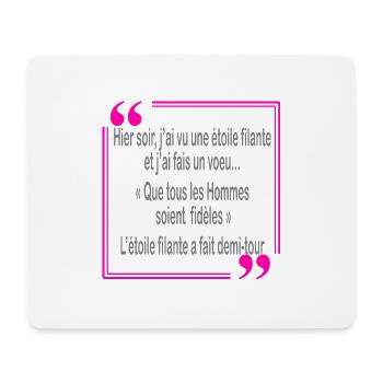 Faire un voeu - Tapis de souris (format paysage) - blanc - Devant