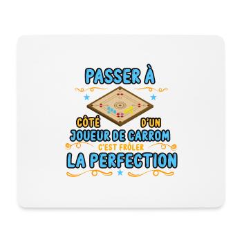 passer à coté d'un joueur de carrom drôles cadeau - Tapis de souris (format paysage) - blanc - Devant