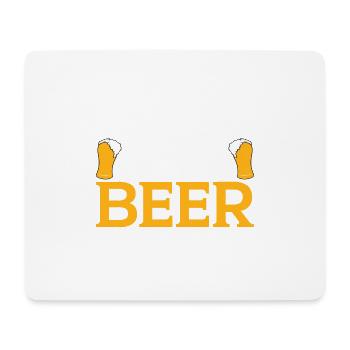 Life is too Short to Drink Bad Beer - Mousepad (Querformat) - Weiß - Vorne