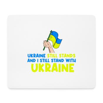 je suis encore soutiens Ukraine - Tapis de souris (format paysage) - blanc - Devant