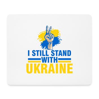 je suis encore soutiens Ukraine - Tapis de souris (format paysage) - blanc - Devant