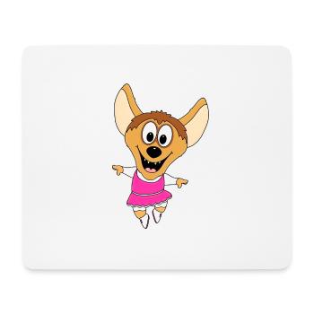 HYÄNE - TANZEN - TÄNZERIN - BALLETT - BALLERINA - Mousepad (Querformat) - Weiß - Vorne