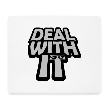 Cool Deal avec elle - Tapis de souris (format paysage) - blanc - Devant