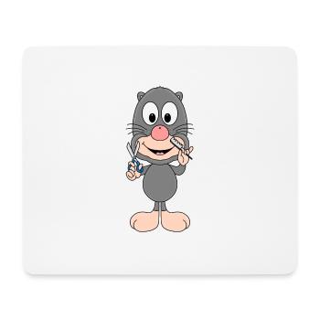 MAULWURF - FRISEUR - BERUF - FRISUR - TIER - Mousepad (Querformat) - Weiß - Vorne