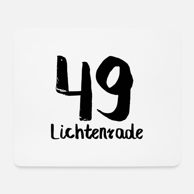 49 lichtenrade black - Mousepad (Querformat) - Weiß