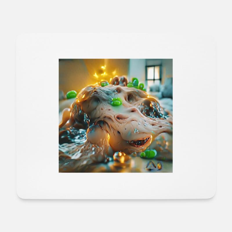 A walk through the robot mind: Goop Monster - Mousepad (Querformat) - Weiß