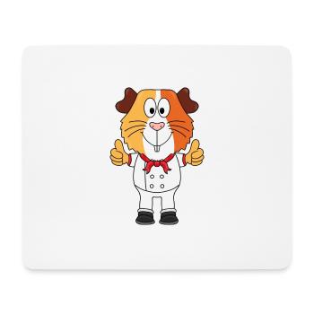 MEERSCHWEINCHEN - KOCH - BÄCKER - BERUF - TIER - Mousepad (Querformat) - Weiß - Vorne