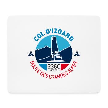 Col d’Izoard 1 - Tapis de souris (format paysage) - blanc - Devant