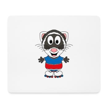 FRETTCHEN - INLINE SKATES - INLINER - SPORT - TIER - Mousepad (Querformat) - Weiß - Vorne
