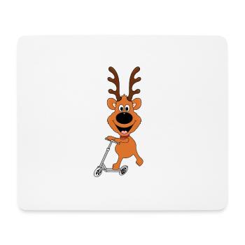 REH - ROLLER - SPORT - TIER - KIND - BABY - Mousepad (Querformat) - Weiß - Vorne