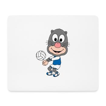 MAULWURF - VOLLEYBALL - SPORT - TIER - BABY - Mousepad (Querformat) - Weiß - Vorne